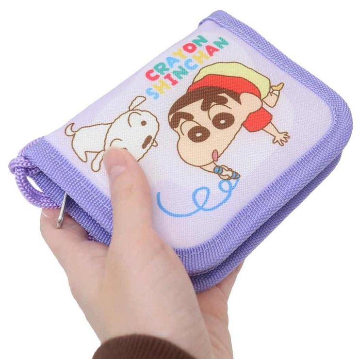 cinemacollection【KIDS】 クレヨンしんちゃん 子供用財布 キッズウォレット パープル アイプランニング 子ども こども プレゼント アニメキャラクター グッズ 財布 2