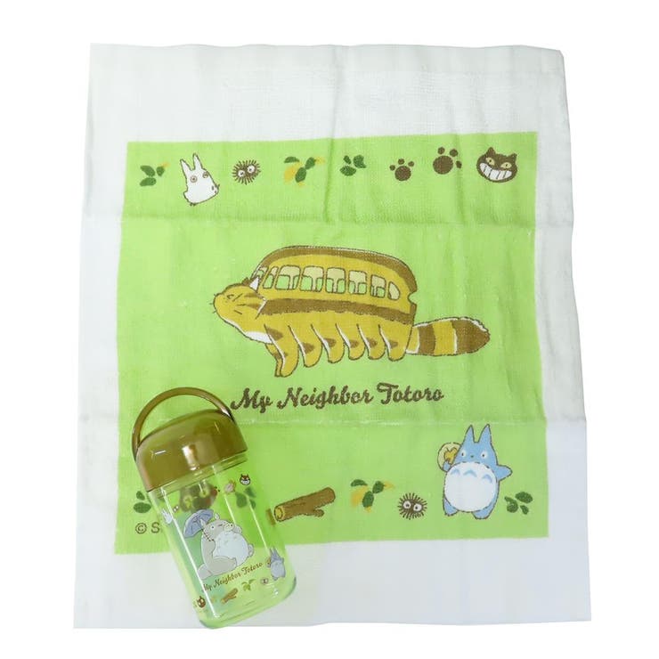 cinemacollection【KIDS】 となりのトトロ ランチグッズ 抗菌ケース付おしぼり ネコバス スタジオジブリ スケーター 新学期準備 女の子 キャラクター グッズ 小物