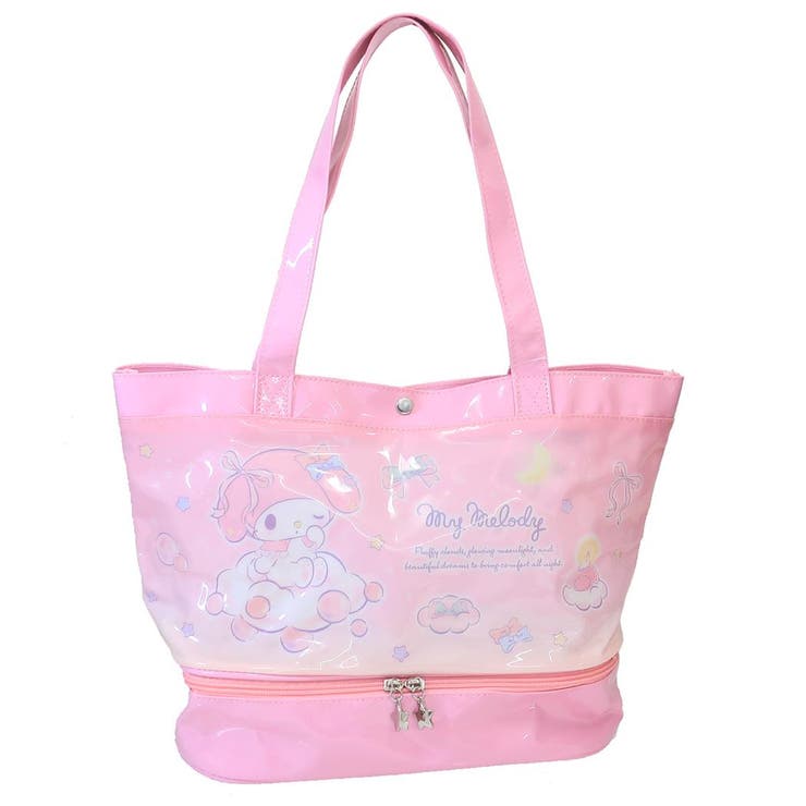 【10％OFFクーポン！1/16(金)1:59まで】cinemacollection【KIDS】 マイメロディ プールバッグ ポケット付きビニールトート 2層式 サンリオ ケイカンパニー ビーチバッグ 海プール レジャー用品 女の子 キャラクター グッズ