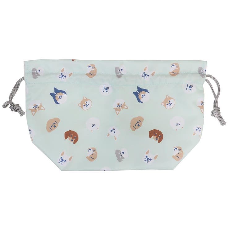 【10％OFFクーポン！5/7(木)9:59まで】cinemacollection【KIDS】 ランチ巾着 お弁当きんちゃくポーチ わんだらけフェイス ミントイン 新学期準備 女の子 グッズ 食器・キッチン用品cinemacollection【KIDS