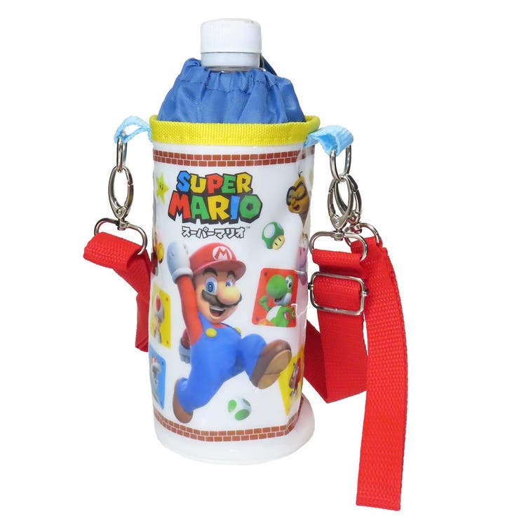 【10％OFFクーポン！5/7(木)9:59まで】cinemacollection【KIDS】 スーパーマリオ 保冷ペットボトルホルダー エナメルペットボトルケース スケーター 子供 遠足 キャラクター グッズ 食器・キッチン用品cinemacolle