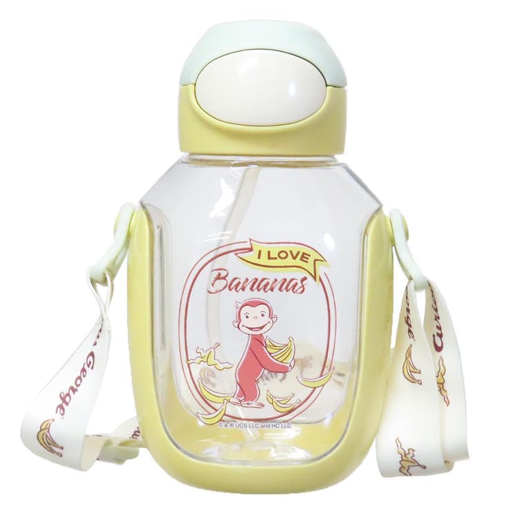 【10％OFFクーポン！5/7(木)9:59まで】cinemacollection【KIDS】 おさるのジョージ 水筒 ワンプッシュストローボトル 530ml スケーター 子供 遠足 絵本キャラクター グッズ 食器・キッチン用品cinemacollec