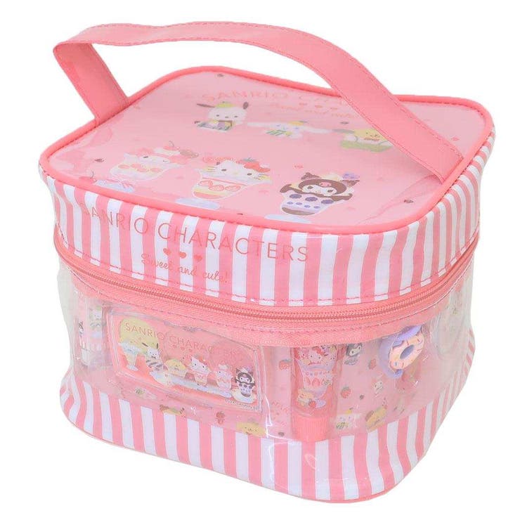 cinemacollection【KIDS】 サンリオキャラクターズ キッズコスメ ビニールバニティメイクアップバッグ P サンリオ レイス 女の子 化粧 コス...