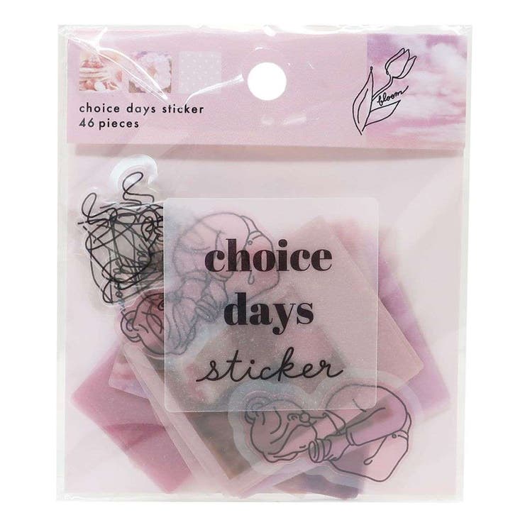 cinemacollection【KIDS】 フレークシール チョイスデイズ ステッカー ピンク クラックス プチギフト DECOシール 女の子向け かわいい ...