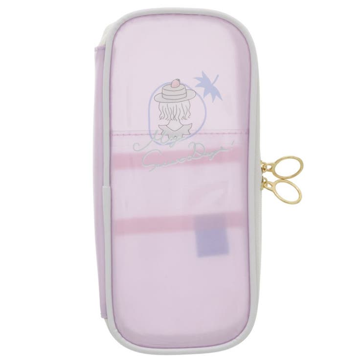 cinemacollection【KIDS】 クリア ペンケース 筆箱 MY SWEET DAYS ストロベリー 新入学 サンスター文具 ペンポーチ 新学期準備...