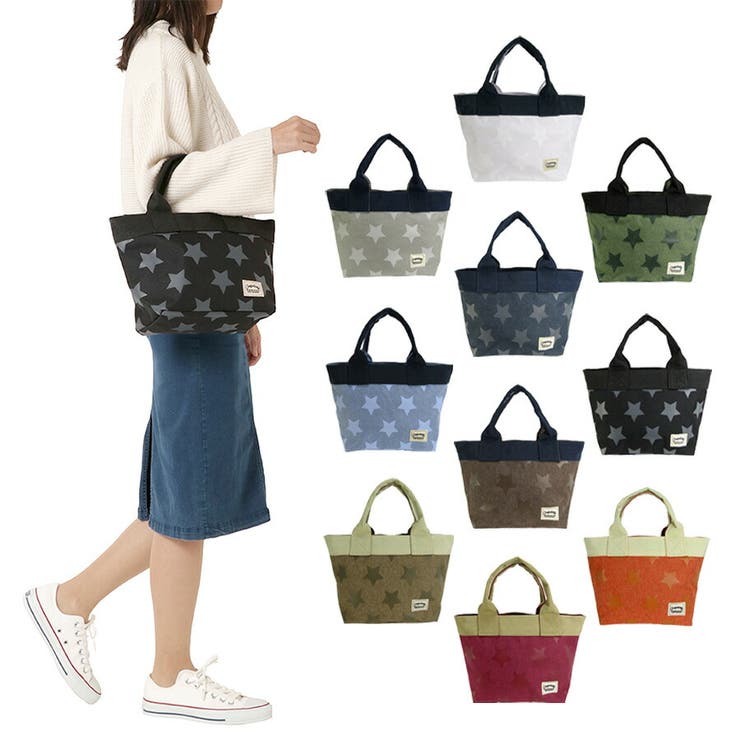 【10％OFFクーポン！11/27(木)1:59まで】Tasche Jack 【Porta Fortuna】4609 ランチバッグ 星柄 トート ポルタ フォルチューナ ミニ トートバッグ サブバッグ ランチ 買い物 散歩 使いやすい かわいい おしゃれ