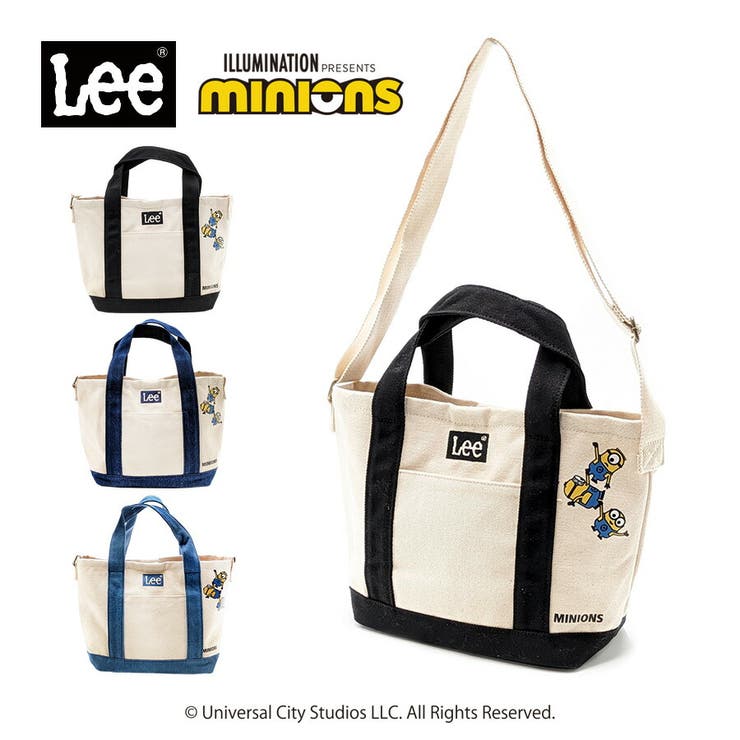 【10％OFFクーポン！11/27(木)1:59まで】Tasche Jack 【Lee】320-30010 ミニオン 2WAYコットントートバッグS かばん 斜め掛け トート 手持ち カバン 鞄 バッグ シンプル リー ブラック ネイビー ブルー 使いや