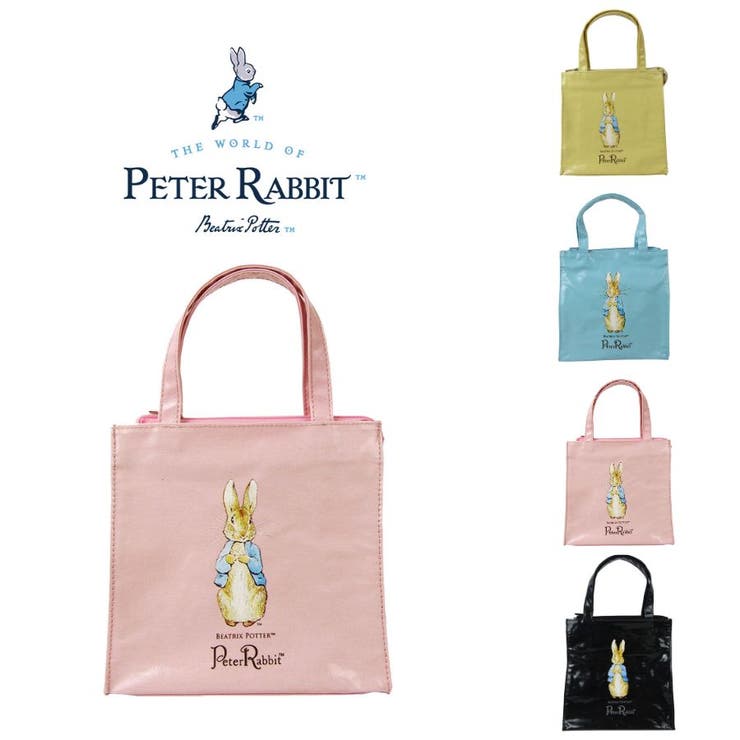 【10％OFFクーポン！11/27(木)1:59まで】Tasche Jack 【PETER RABBIT】 0624 スクエア型ハンドバッグS サブバッグ トートバッグ 手持ち うさぎ 軽量 かわいい 自立可能 ピーターラビット ギフト プレゼント ブラ