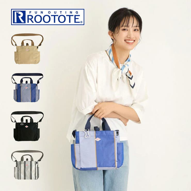 【10％OFFクーポン！11/27(木)1:59まで】Tasche Jack 【ROOTOTE】 1129 SN.スクエア.DOG.BUDDY-B ユニセックス 軽量 撥水加工 お散歩バッグ カラビナ ショルダー トート シンプル カジュアル プレゼント