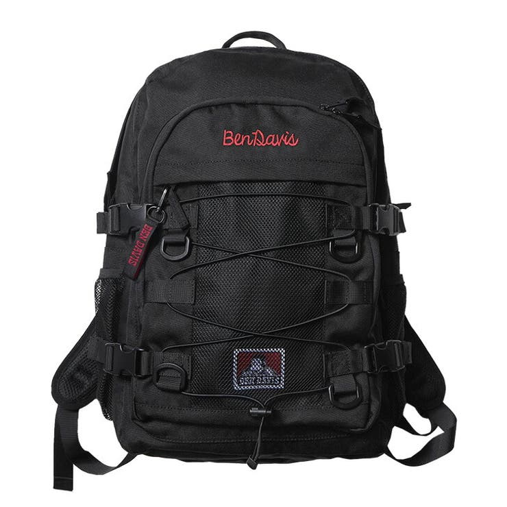 Tasche Jack 【BEN DAVIS】リュック 大容量 ベンデイビス BDW-8304 STREET DAYPACK 31L バックパック リュック スクールバッグ パソコン タブレット ポケット スマイリング ゴリラ 刺繍 撥水 バッグ・鞄