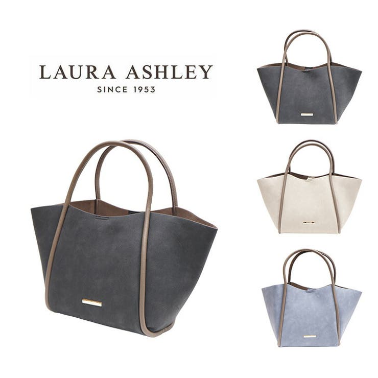 【10％OFFクーポン！11/27(木)1:59まで】Tasche Jack Laura Ashley ローラアシュレイ ハンドバッグ ILGC-01 上品 スエード調 花柄 バッグインバッグ 8リットル 自立 B5サイズ 仕切りファスナー オープンポケ