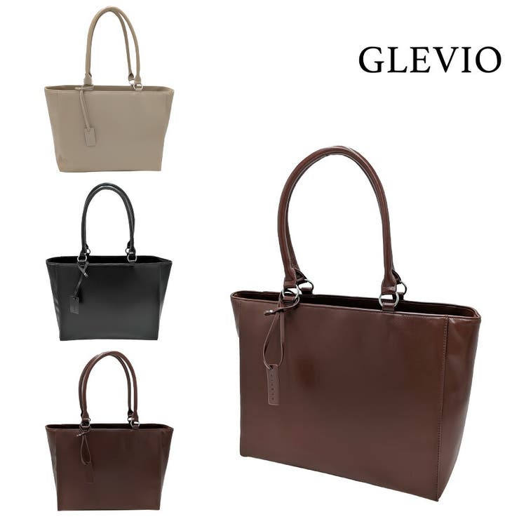 【10％OFFクーポン！11/27(木)1:59まで】Tasche Jack 【GLEVIO】 fs28 プレーンレザートートバッグ かばん カバン 鞄 バッグ ビジネス 通勤 普段使い 使いやすい シンプル レディース ギフト プレゼント ブラック バ