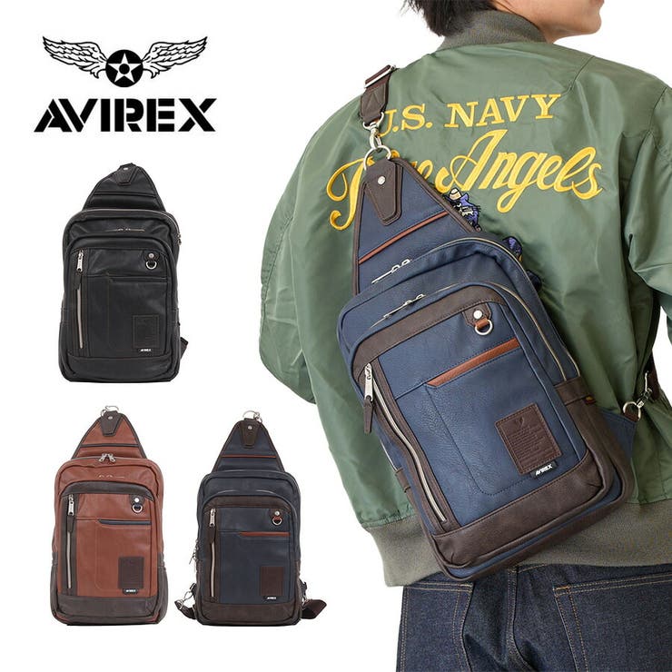 【10％OFFクーポン！11/27(木)1:59まで】Tasche Jack AVIREX ax5008 スチュアート ボディリュック 斜め..