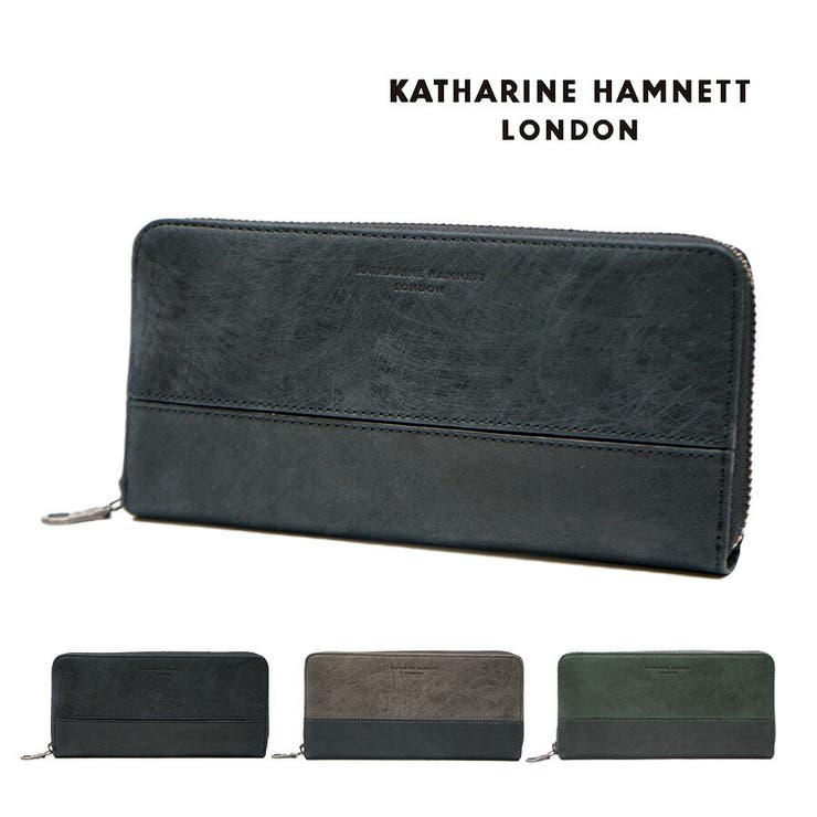 Tasche Jack 【KATHARINE HAMNETT】490-50603 ラウンド長財布 SCRUBシリーズ ウォレット 財布 さいふ ..