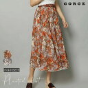 GORGE ベルト付きプリーツスカート スカート