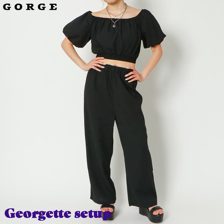 GORGE ジョーゼットセットアップ スーツ