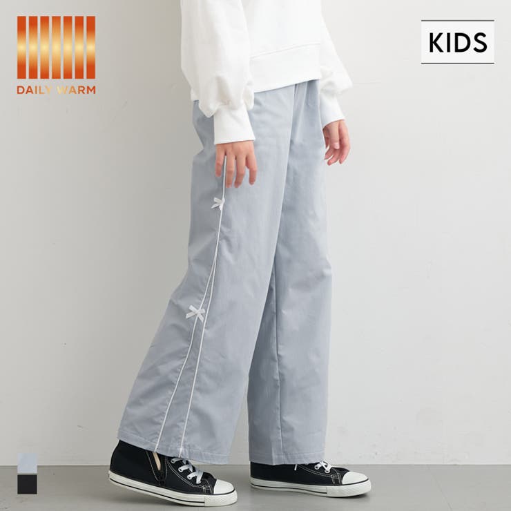 【20％OFFクーポン！11/25(火)限定！】coca 裏微起毛サイドラインリボンパンツ パンツ・ズボンのサムネイル