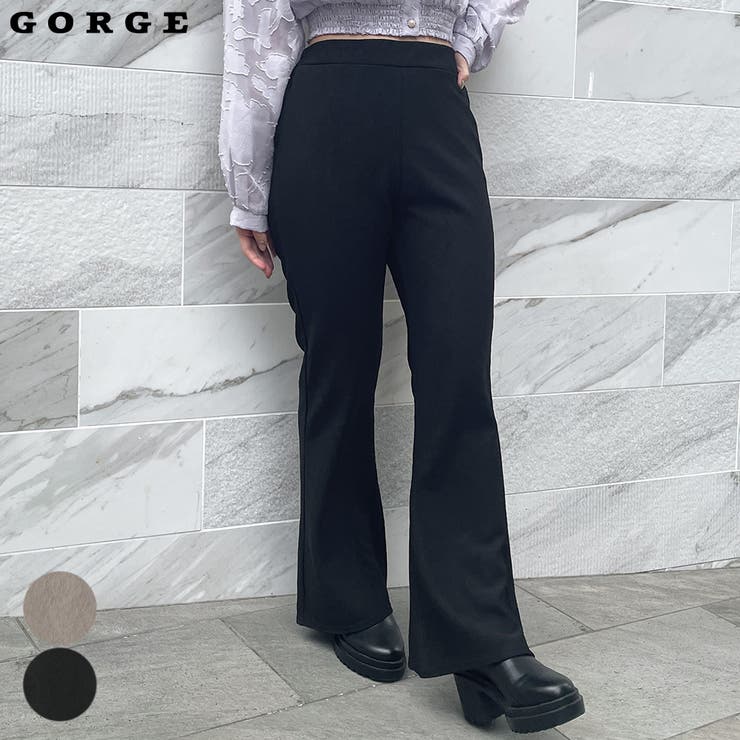 GORGE カット楊柳フレアパンツ パンツ・ズボンのサムネイル