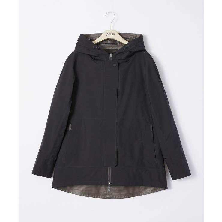 U-STREAM ヘルノ HERNO GC032DL 11101 ジャケット メンズ アウター ゴアテックス ラミナー フーディー 防寒着 ビジネス カジュアル ウェア シンプル ギフト プレゼント フード付き 無地 ブラック アウター(コート・ジャケッ