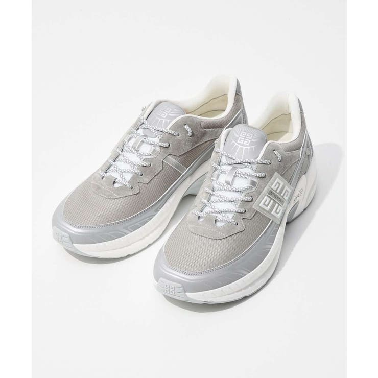 U-STREAM ジバンシィ GIVENCHY NFNTY-52 LOW TOP RUNNERS スニーカー スエード＆メッシュ BH00AGH1S5 ..