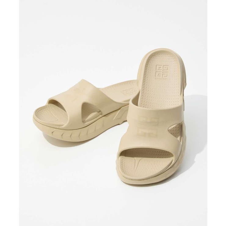 【10％OFFクーポン！11/27(木)1:59まで】U-STREAM ジバンシィ GIVENCHY MARSHMALLOW SLIDER SANDAL マシュマロ フラットサンダル BH301AH1Q1 シャワーサンダル メンズ シューズ シューズ・靴