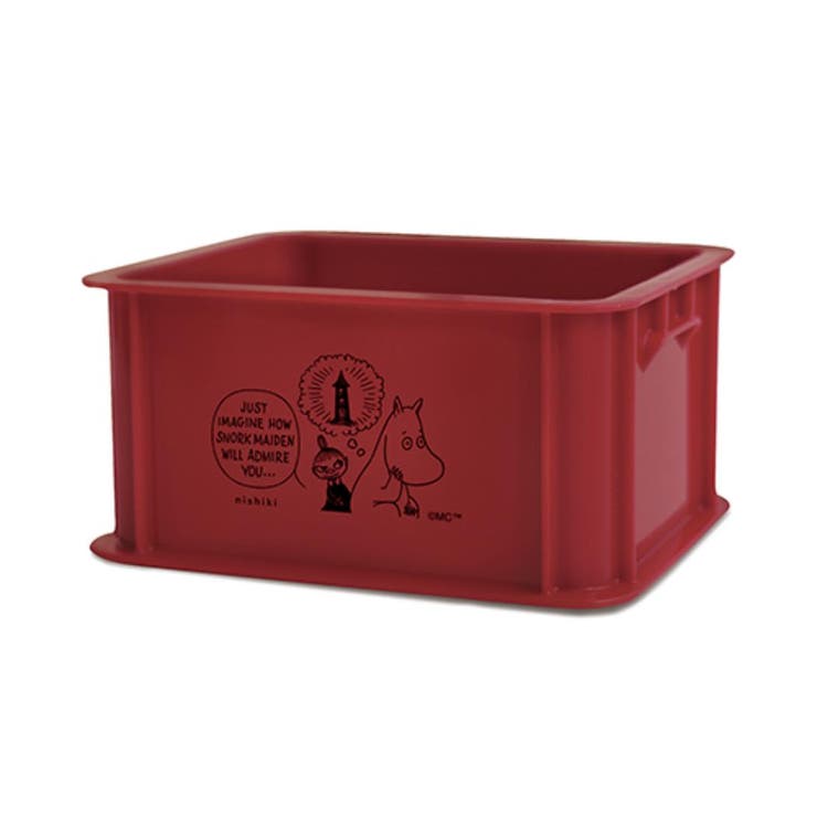 【10％OFFクーポン！2/23(月)1:59まで】cinemacollection ムーミン 卓上収納 ミニコンテナ ダークレッド 北欧 錦化成 収納ケース 小物入れ キャラクター グッズ 寝具・インテリア雑貨
