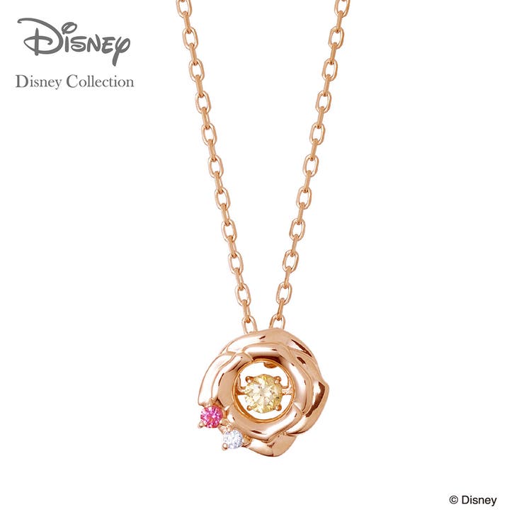 THE KISS 【ディズニーコレクション】 ディズニー / ネックレス / ディズニープリンセス ベル / THE KISSネックレス・ペンダントシルバー キュービックジルコニア （レディース） ダンシングストーン DI-SN1402CB ザキス ク