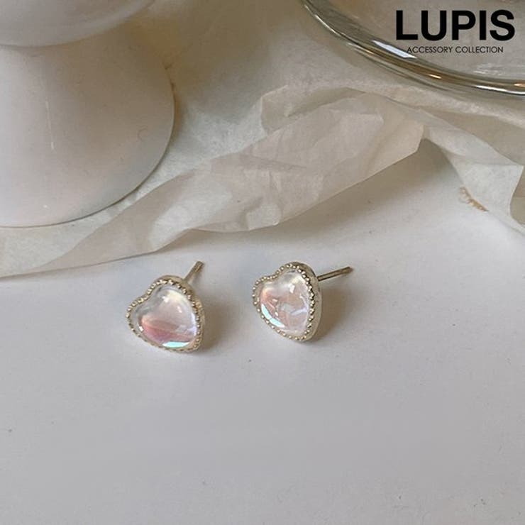 【10％OFFクーポン！11/27(木)1:59まで】LUPIS 【S925ポスト】オーロラハートピアス アクセサリー