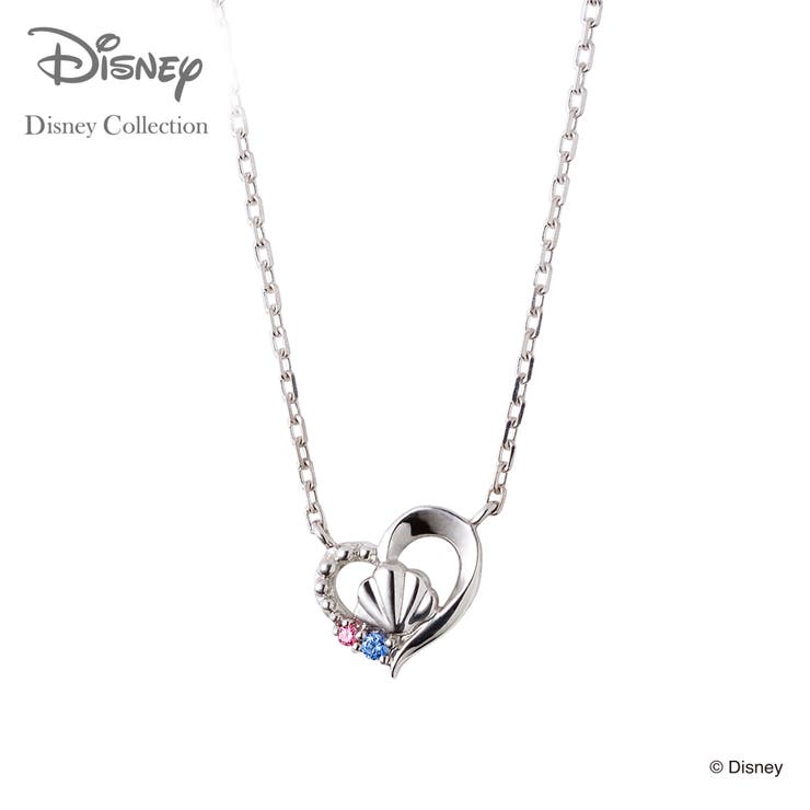 THE KISS 【ディズニーコレクション】 ディズニー / ネックレス / ディズニープリンセス アリエル / THEKISSネックレス・ペンダントシルバー キュービック （レディース） DI-SN1815CB ザキス クリスマス ギフト アクセサリ