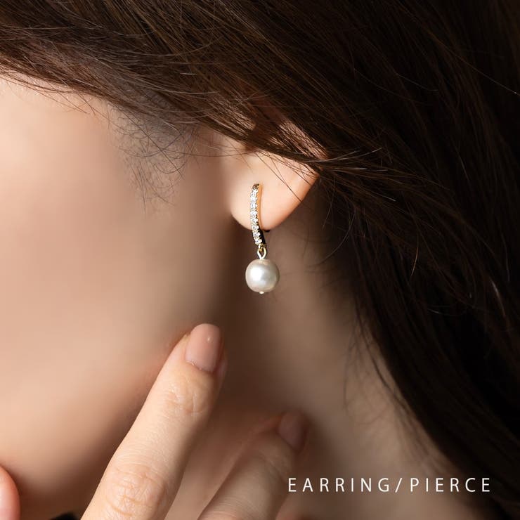 CREAM-DOT 選べる イヤリング ピアス 金属アレルギー ニッケルフリー 18kコーティング レディース ワイヤーフィット 挟むだけ ピアス見え シリコンカバー ビジュー パール ゴールド シルバー ピンクゴールド アクセサリー