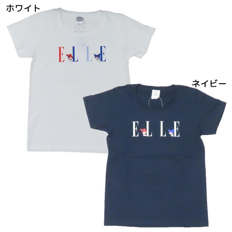 【10％OFFクーポン！11/27(木)1:59まで】cinemacollection マイメロディ＆クロミxELLE Tシャツ レディースT-SHIRTS WLサイズ ELLE サンリオ ワタナベ 半袖 キャラクター グッズ トップス