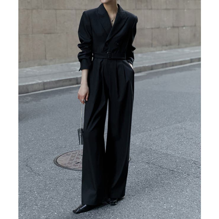 SMILE ORCHID 올인원 롱 길이 와이드 팬츠 드레스 팬츠 바지