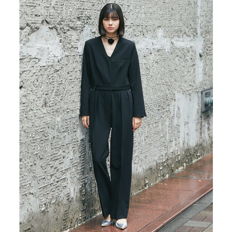 【10％OFFクーポン！本日実施中】SMILE ORCHID 長袖オールインワンパンツドレス パンツ・ズボン