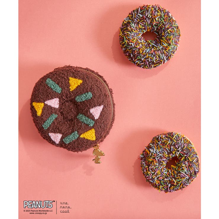 une nana cool 【スヌーピー】PEANUTS × une nana cool ドーナツポーチ　LZ4704 バッグ・鞄