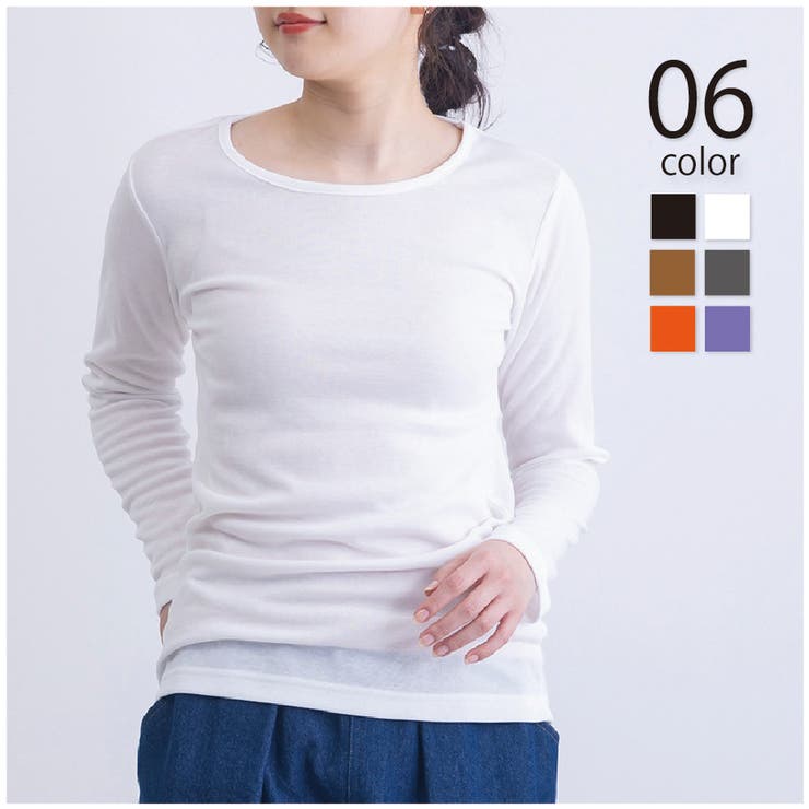 SETUP7【WOMEN】 【SETUP7】ひまわりオイル加工クルーネック長袖 A GLR トップス