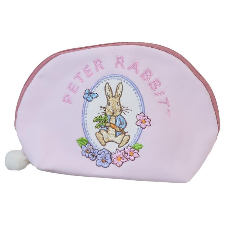 cinemacollection ピーターラビット コスメポーチ ポーチ シンプルフラワーピンク 丸眞 化粧ポーチ 小物入れ 絵本キャラクター グッズ バッグ・鞄