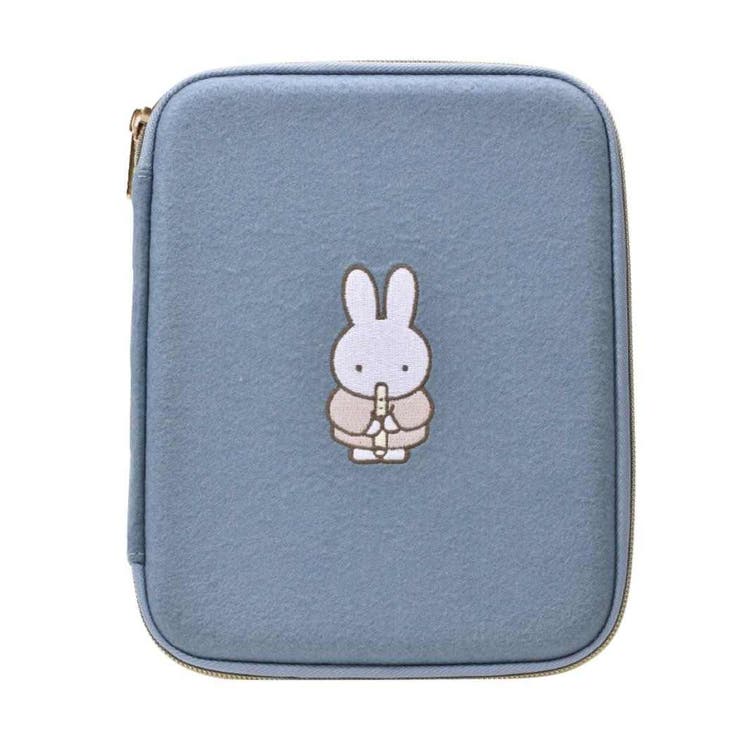 【10％OFFクーポン！5/7(木)9:59まで】cinemacollection ミッフィー パスポートケース PUPU FELT ププフェルト マルチポーチ ふえ ブルー ディックブルーナ ピージーデザイン トラベル雑貨 絵本キャラクター グッズ