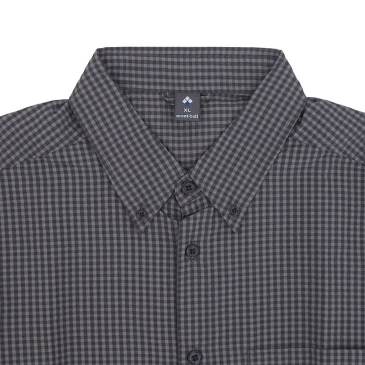 Riverall mont-bell モンベル ワイシャツ ボタンダウンシャツ メンズ 長袖 XS〜LR ダークグレー WIC.ドライタッチ ロングスリーブシャツ RXL1114547DGY mont-bell トップス 3