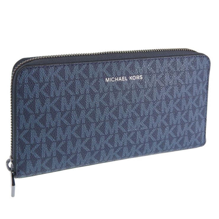 【10％OFFクーポン！5/7(木)9:59まで】Riverall MICHAEL KORS マイケルコース 財布 メンズ 長財布 アウトレット ネイビー COOPER TECH ZIP AROUND 36U9MCRE3B-ADMPLB MICHAEL