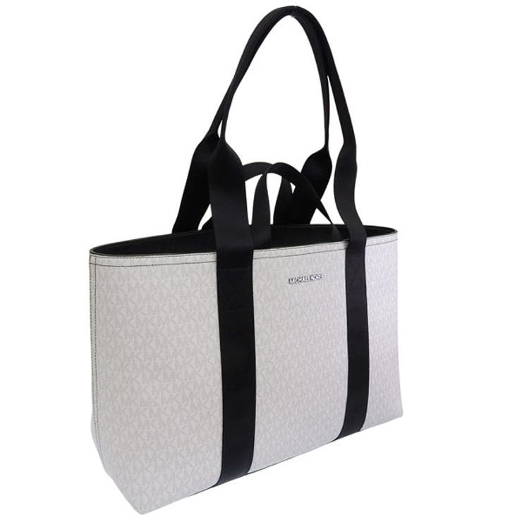 【10％OFFクーポン！11/27(木)1:59まで】Riverall MICHAEL KORS マイケルコース バッグ メンズ 2WAY トートバッグ アウトレット ホワイト COOPER DUAL HANDLE TOTE W ZIP 37S5LCOT