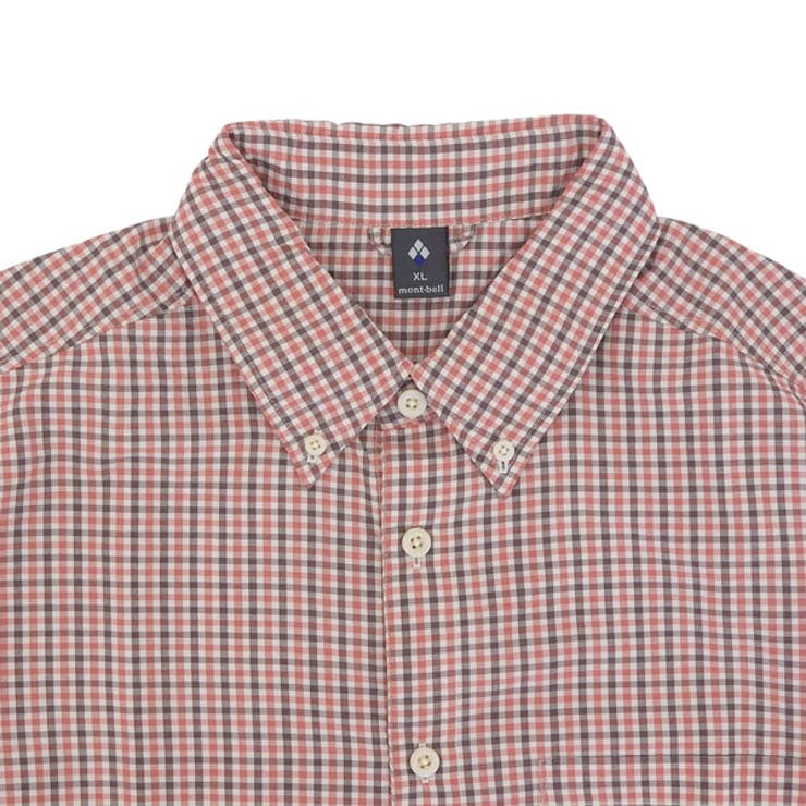 Riverall mont-bell モンベル ワイシャツ ボタンダウンシャツ メンズ 長袖 XS〜LR ワインレッド WIC.ドライタッチ ロングスリーブシャツ RXL1114547WRD mont-bell トップス 3