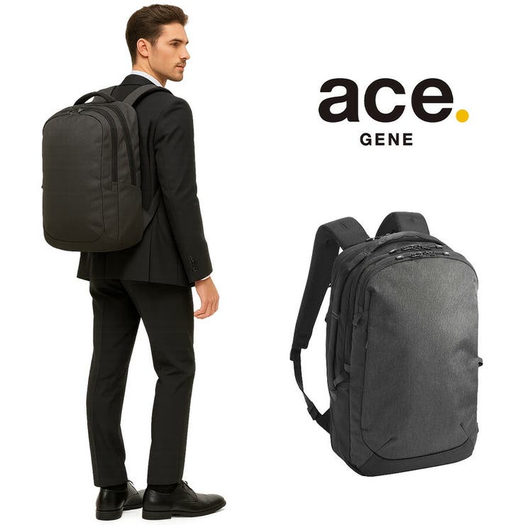 Tasche Jack 【ace.GENE】 68592 ラグレンティスヘザー リュック 19-24L ビジネス エキスパンダブル A4..