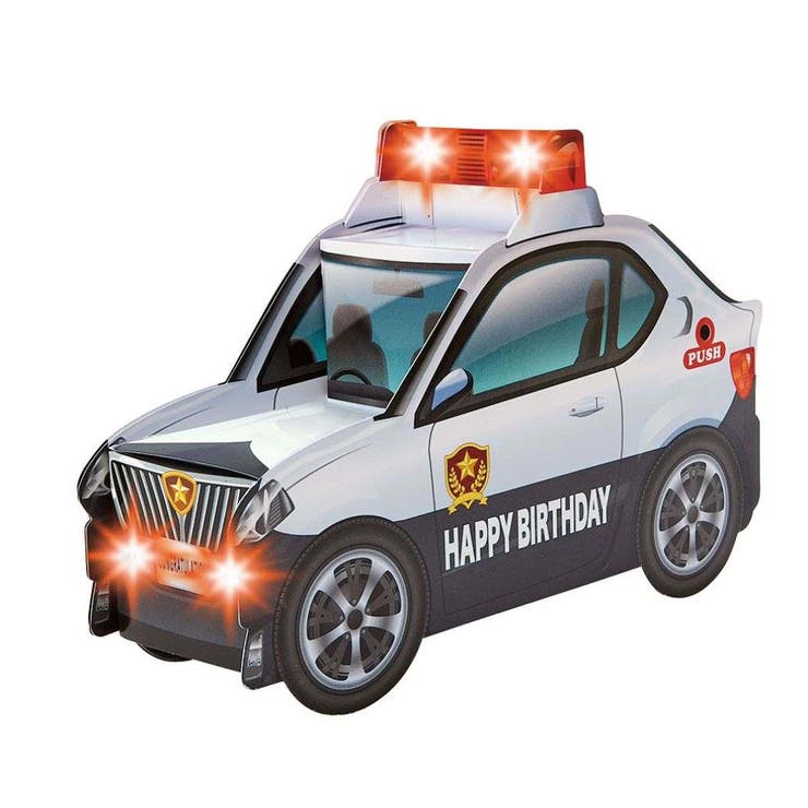 cinemacollection【KIDS】 グリーティングカード メロデイ JPME31-2 立体ライト&メロディーカード パトカー サンリオ バースデーカー...