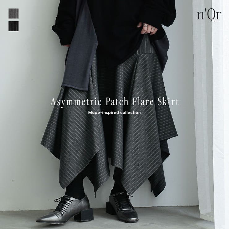 osharewalker n'OrLABEL裾ギザギザスカート スカー...(4)