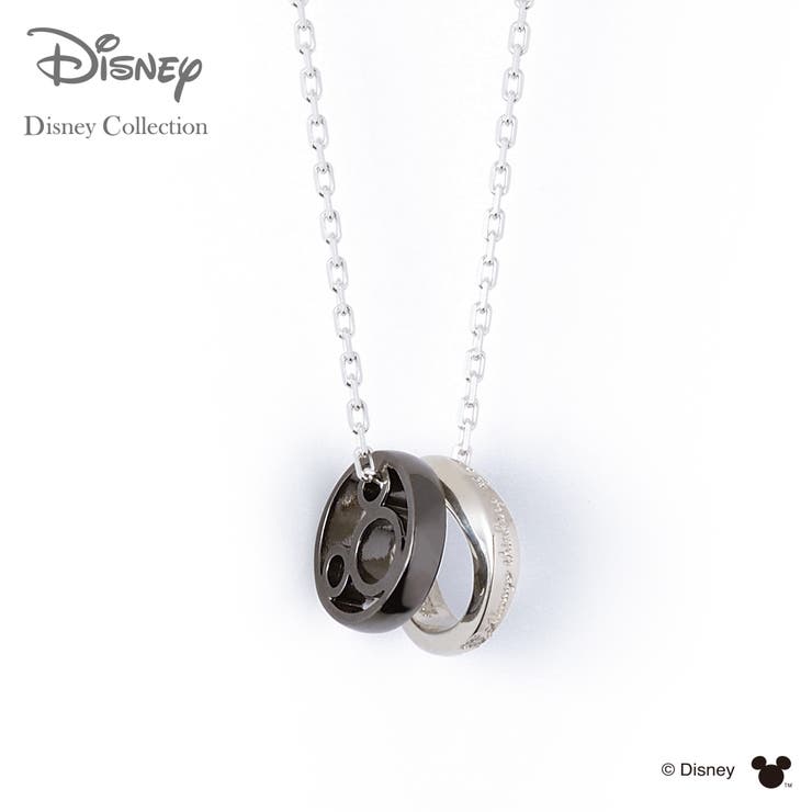 THE KISS 【ディズニーコレクション】 ディズニー / ネックレス / ミッキーマウス / THE KISS ペア ネックレス・ペンダントシルバーダイヤモンド （メンズ 単品） DI-SN1840DM ザキス クリスマス ギフト アクセサリー