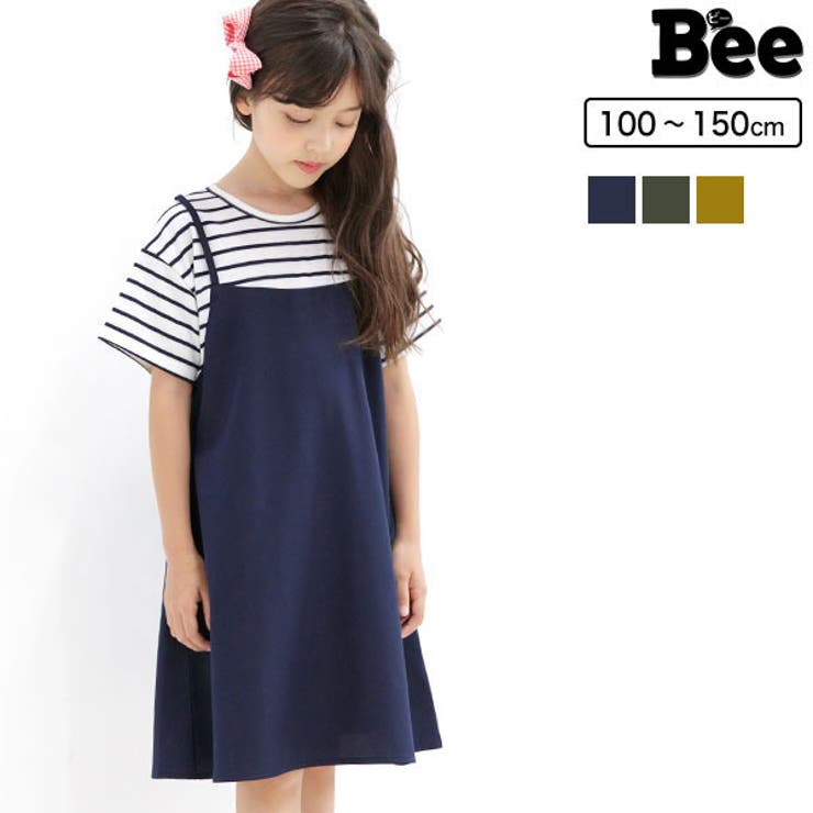 Short Sleeves - 【10％OFFクーポン！5/16(土)1:59まで】子供服Bee レイヤード風半袖ワンピース 子供服 キッズ 女の子 春 夏 秋 cle 韓国子供服 ワンピース・ドレス