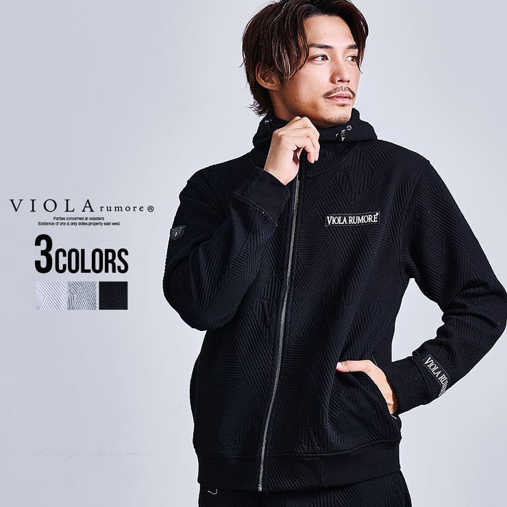 SILVER BULLET パーカー メンズ VIOLA ヴィオラ ブランド セットアップ可 ゴルフ ゴルフウェア ジャージ ジップアップ スタンドカラー ジャガード 総柄 ロゴ ワッペン 刺繍 ストレッチ 大人 20代 30代 40代 50代 ちょいワ