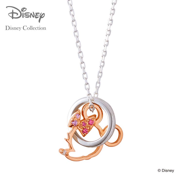 THE KISS 【ディズニーコレクション】 ディズニー / ネックレス / ミニーマウス / フェイスダブルチャ..