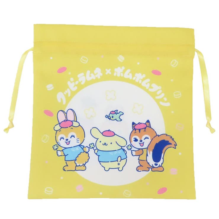 cinemacollection クッピーラムネxサンリオキャラクターズ 巾着袋 巾着M クッピーラムネxポムポムプリ..