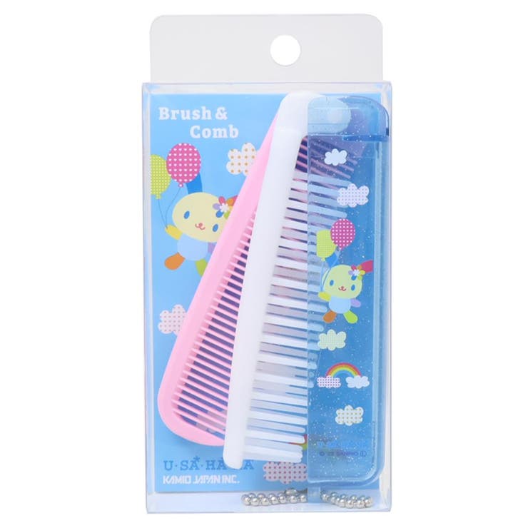 cinemacollection ウサハナ ヘアブラシ 折りたたみブラシ＆コーム 空 サンリオ カミ ...